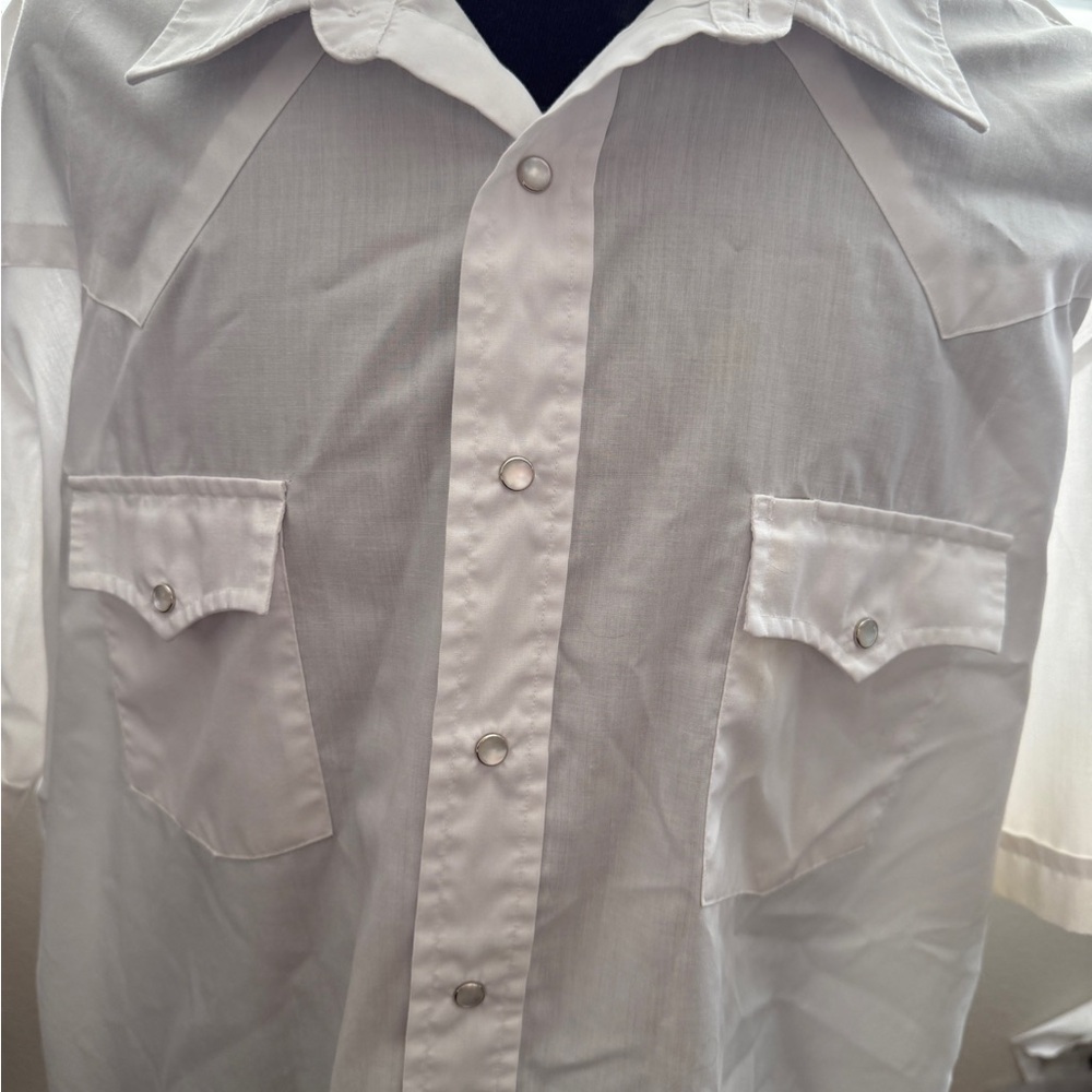 Stylish White Men's Button Down Shirt
